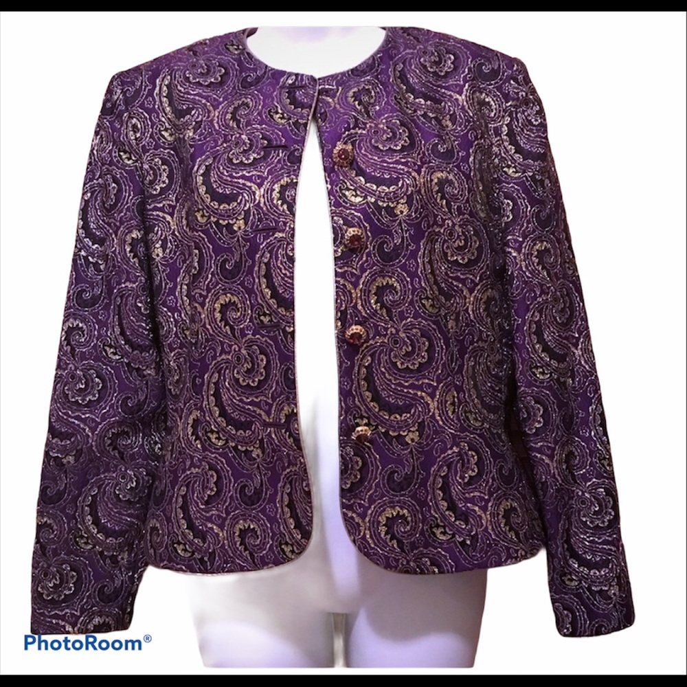 💜A.J. BARI Vintage Jacket formal wear size 6